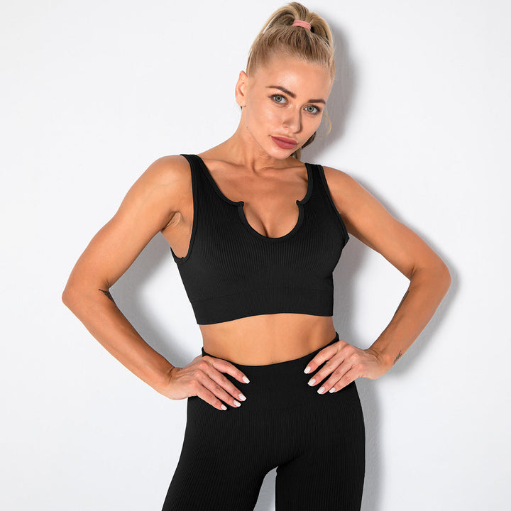 Seamless Ribbed Built Bra Tank Top – Women&