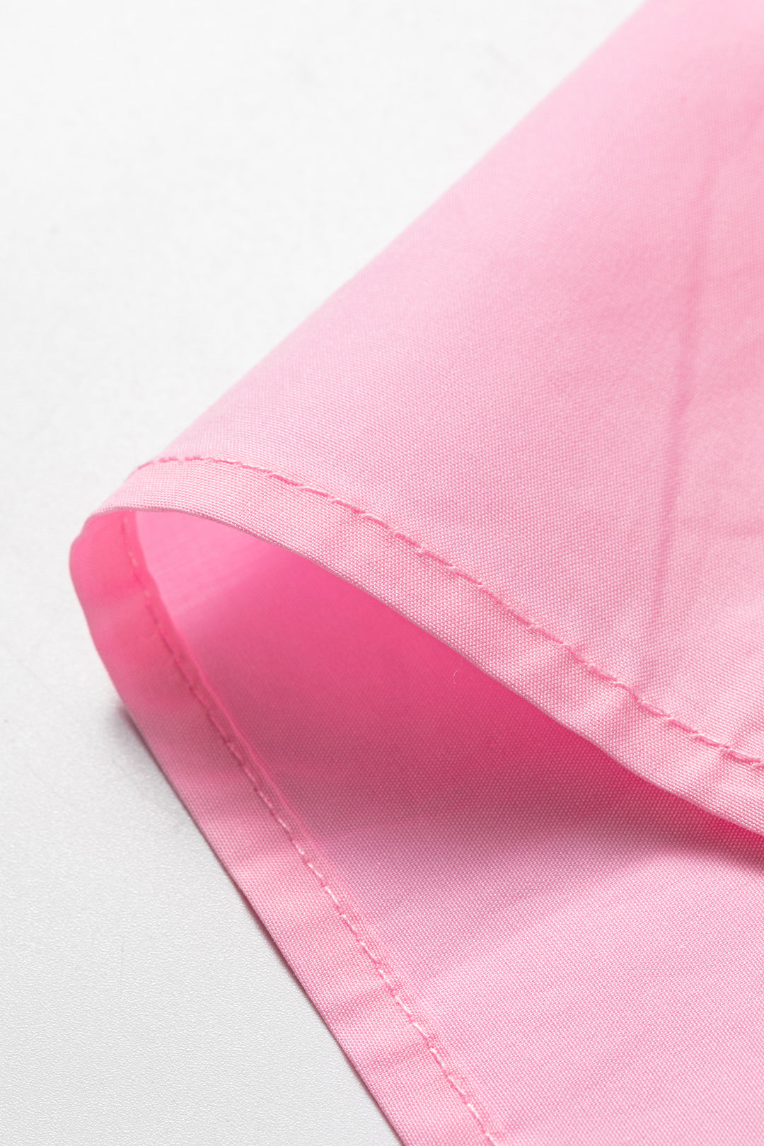 Pink Boho Embroidered Detail Puff Sleeve Cotton Blouse