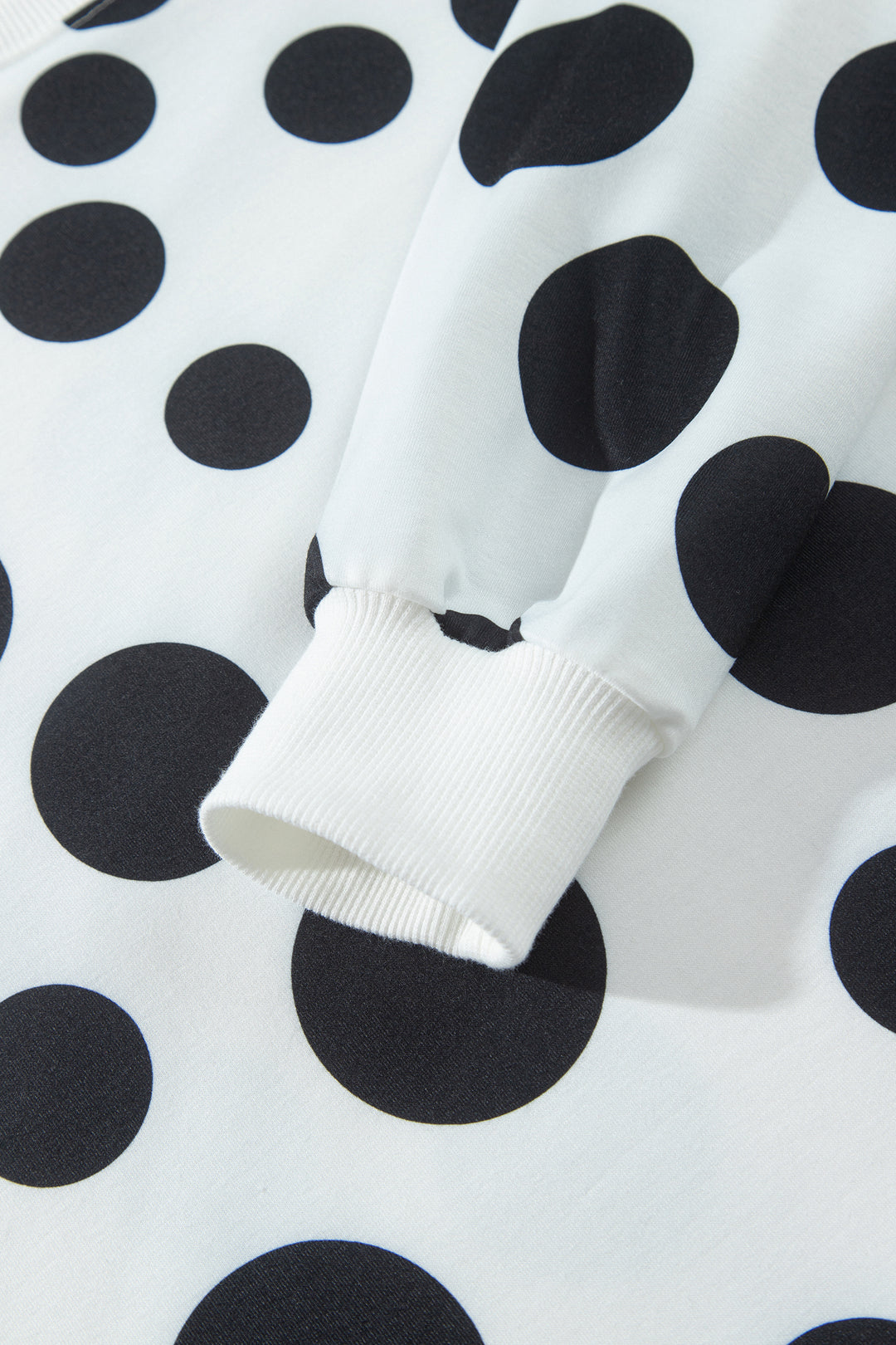 Khaki Polka Dot Long Sleeve Top Drawstring Relaxed Pants Set