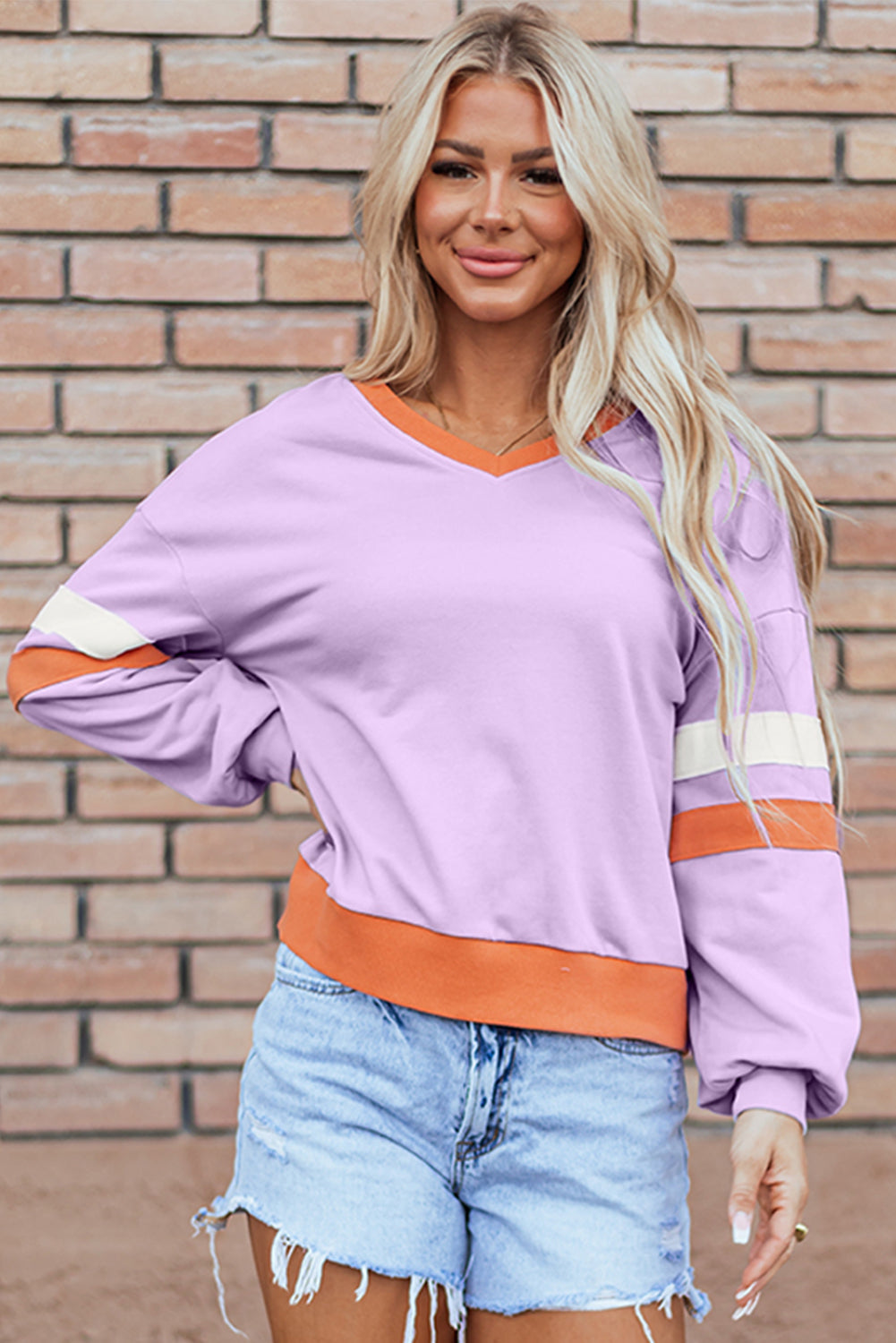 Mazie v Neck Sweatshirt