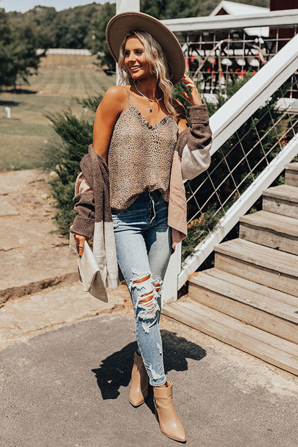 Leopard Cheetah Print Shift Tank