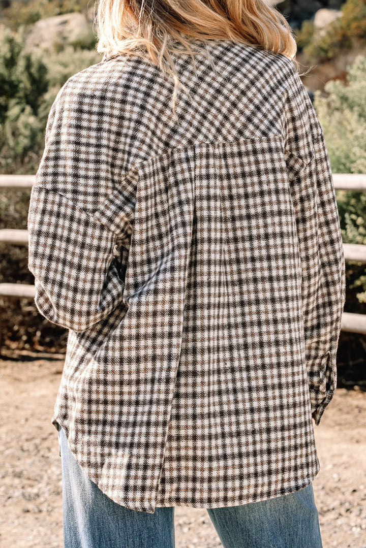 Ava Flap Patchwork Plaid Shacket