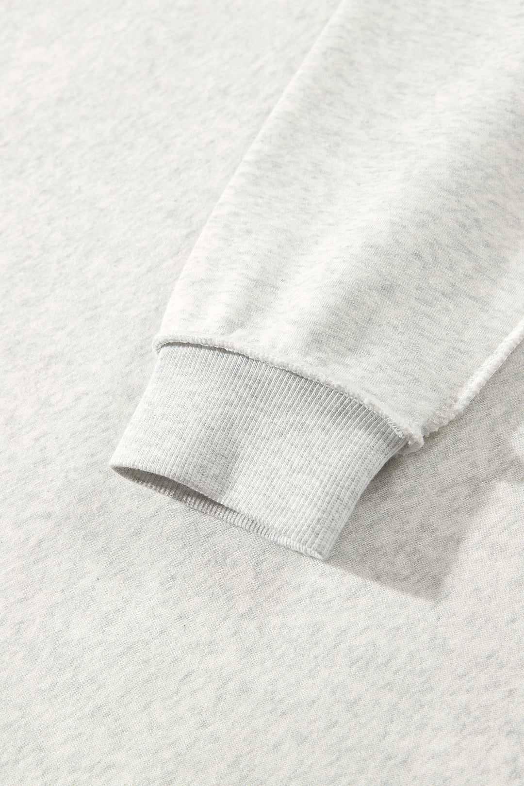 Gray MERRY Embroidered Letter High Neck Tunic Pullover Sweatshirt