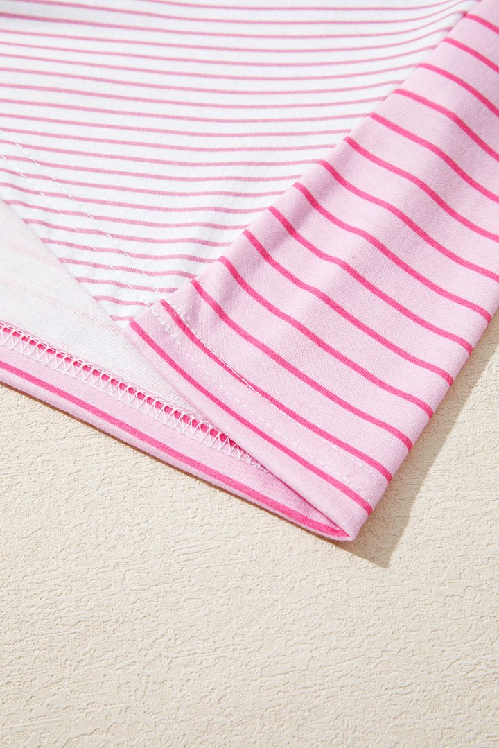 Alondra Exposed Seam Casual Long Sleeve Top