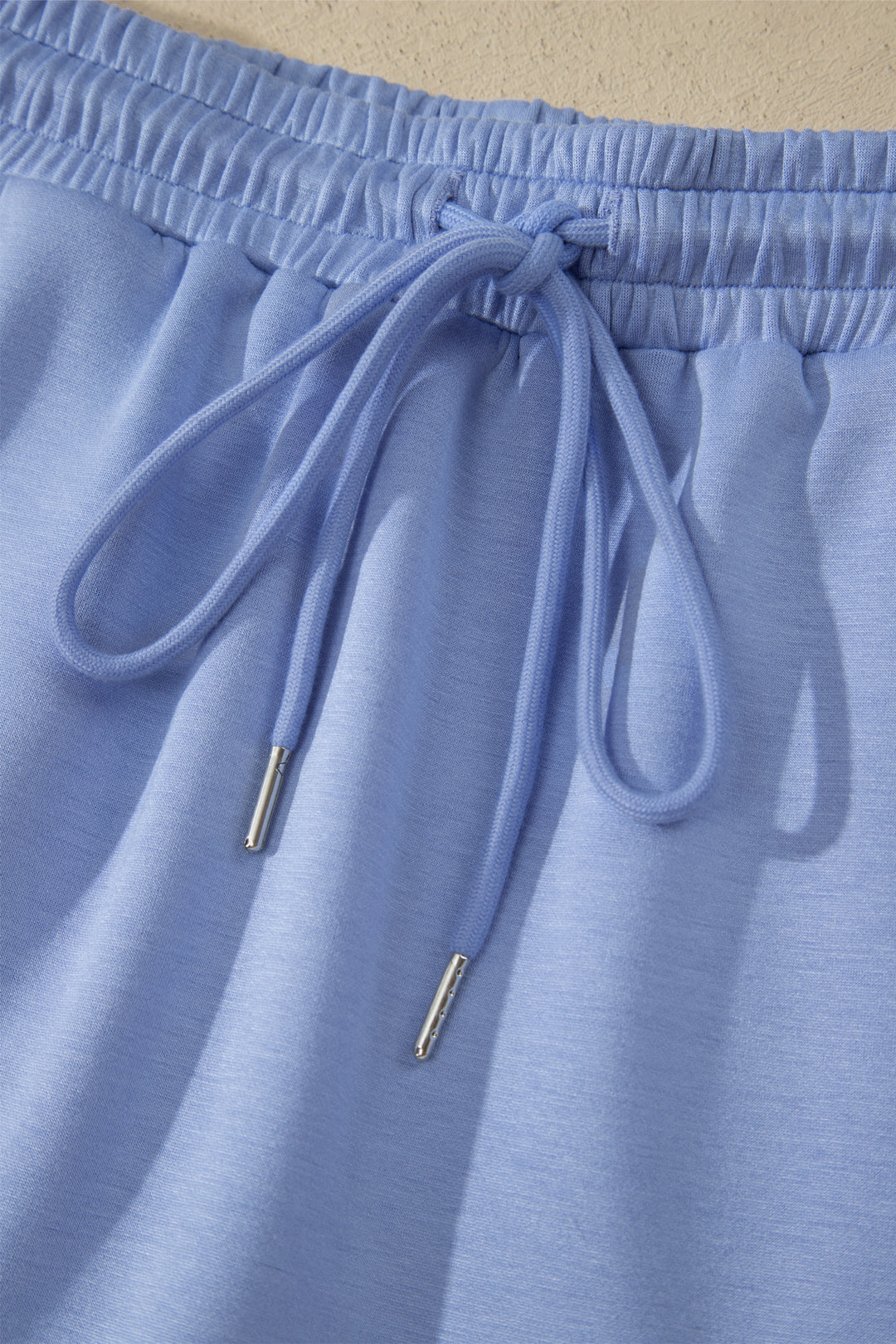 Black Preppy Striped Trim V Neck Polo Tee Drawstring Skirt Set