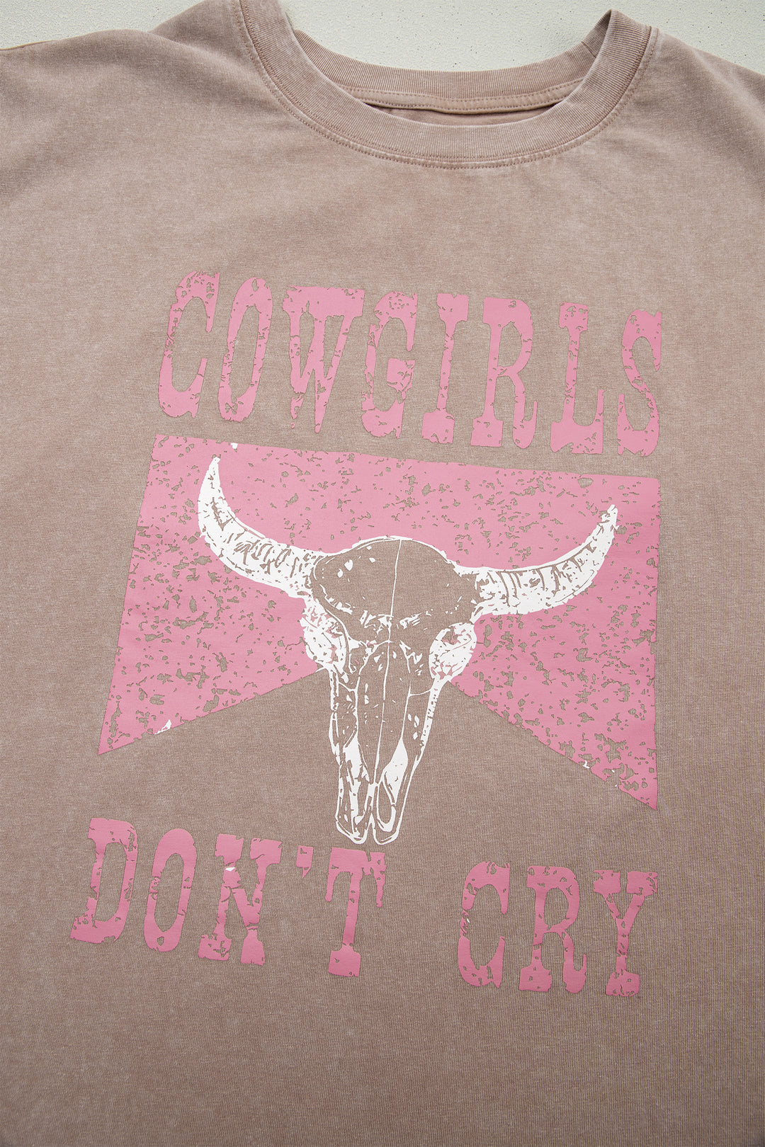 Smoke Gray Cowboy &amp; Beer Western Graphic Mineral Wash Tank Top