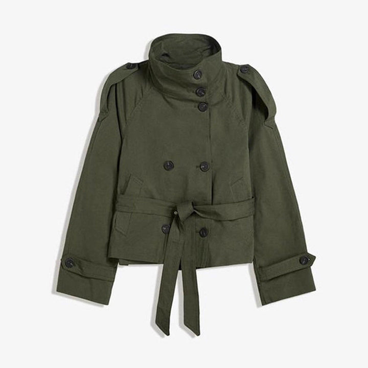 Women’s Lace-Up Waist Trench Coat