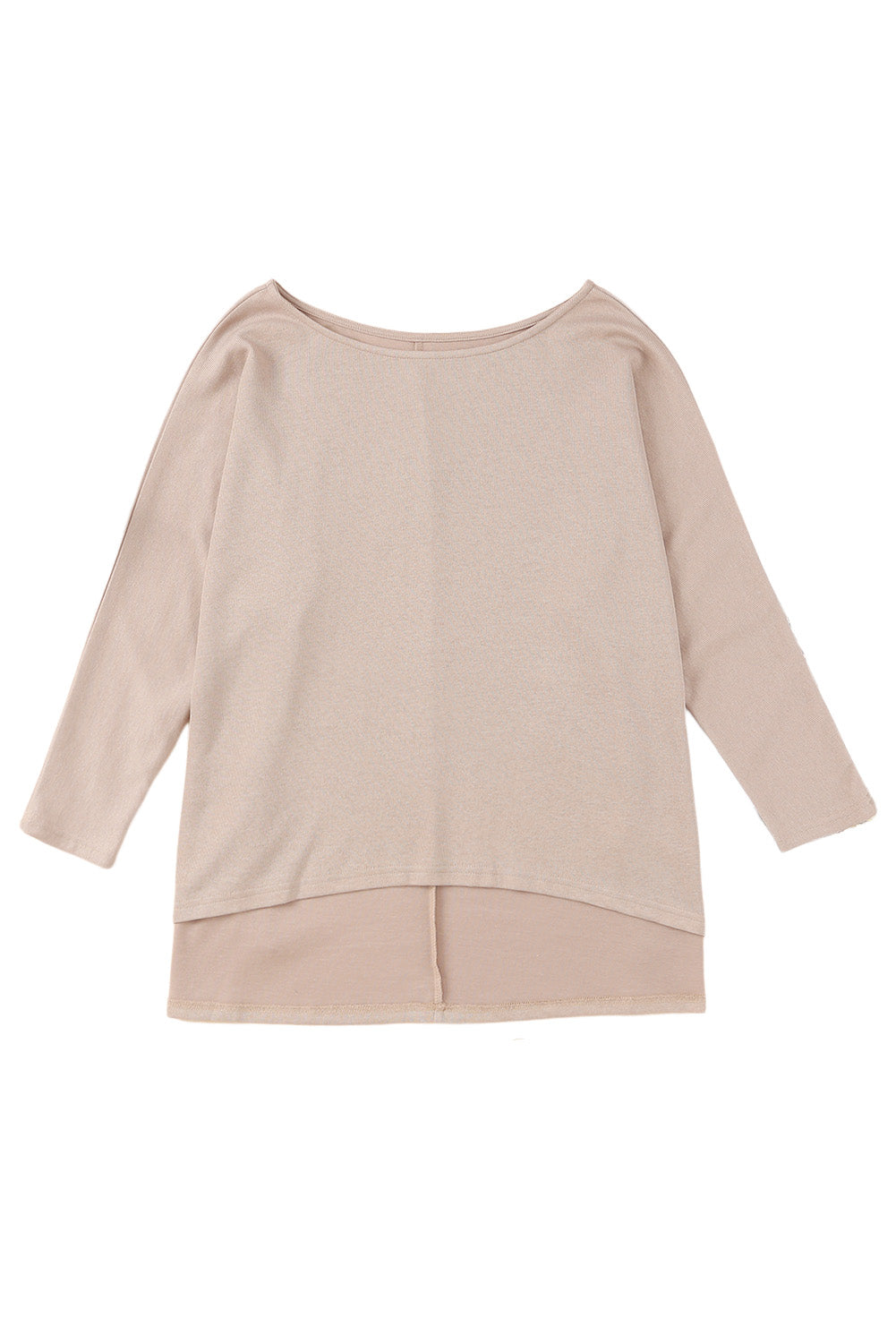 Khaki Lightweight Knit Oversize Blouse