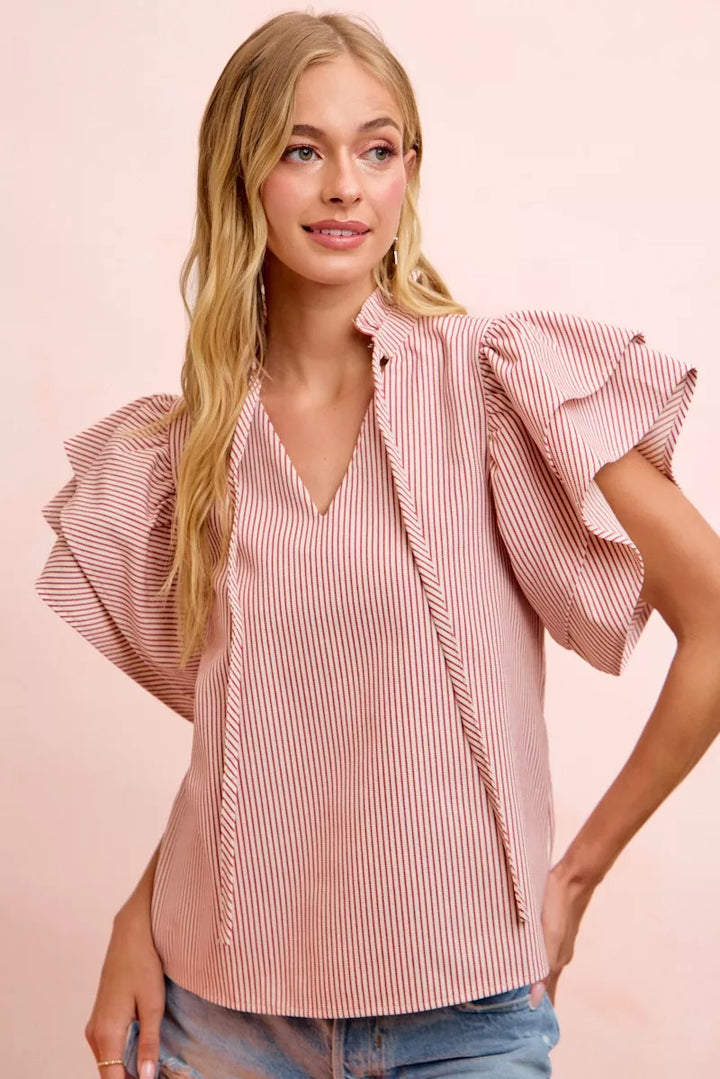 The Uptown Flutter Top