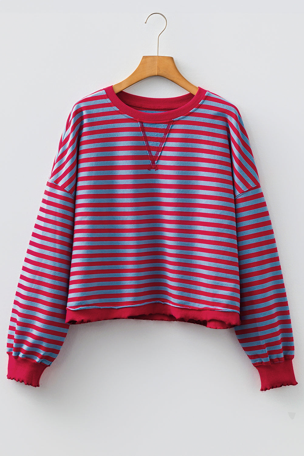 Zuri Ribbed Trim Oversize Sweatshirt
