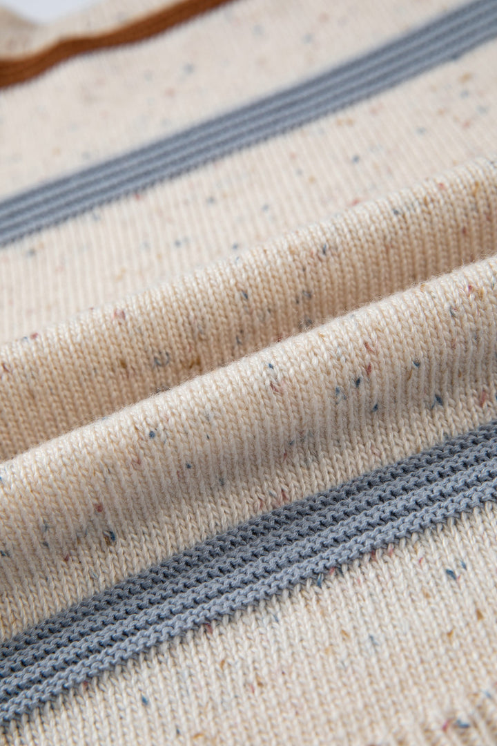 Vivienne Shoulder Heathered Knit Sweater