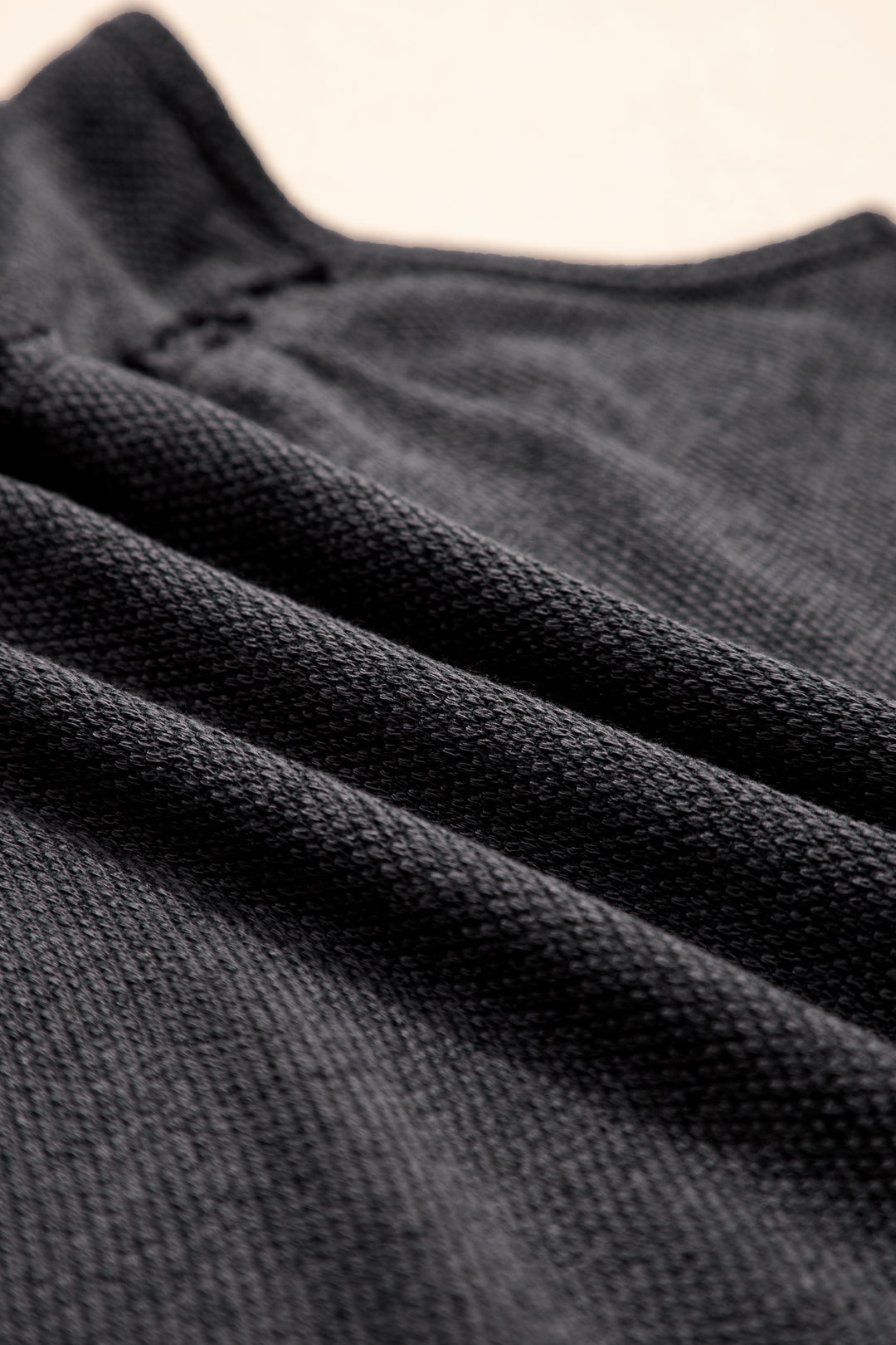 Dark Grey Tiered Frill Trim A-line Tank Top