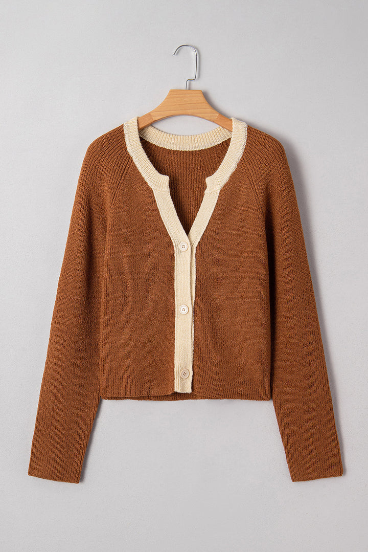 Gabriella Knit Neckline Short Cardigan
