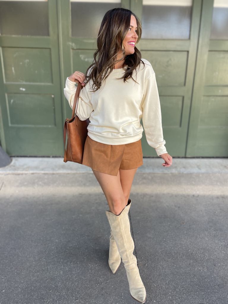 Bow Back Sweatshirt in Three Colors