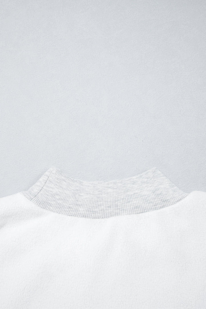 Light Grey High Neck GAMEDAY/ FOOTBALL Double Side Printed Reversible Sweatshirt