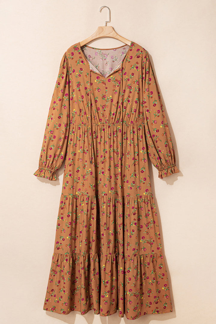 Charleigh Sleeve Tiered Maxi PLUS Dress