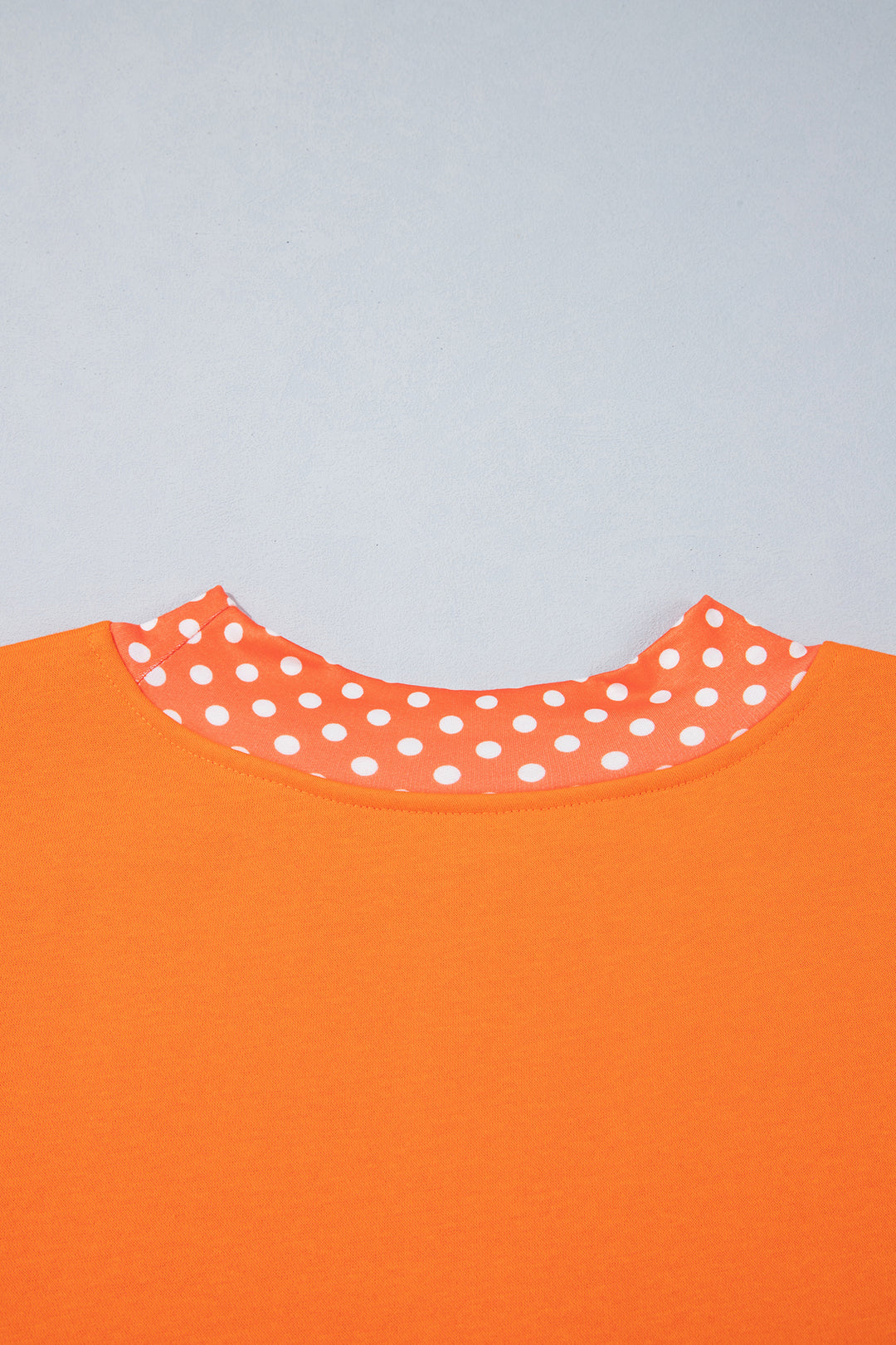 Tomato Red Casual Polka Dot Patchwork Letter Graphic Plus Size Sweatshirt