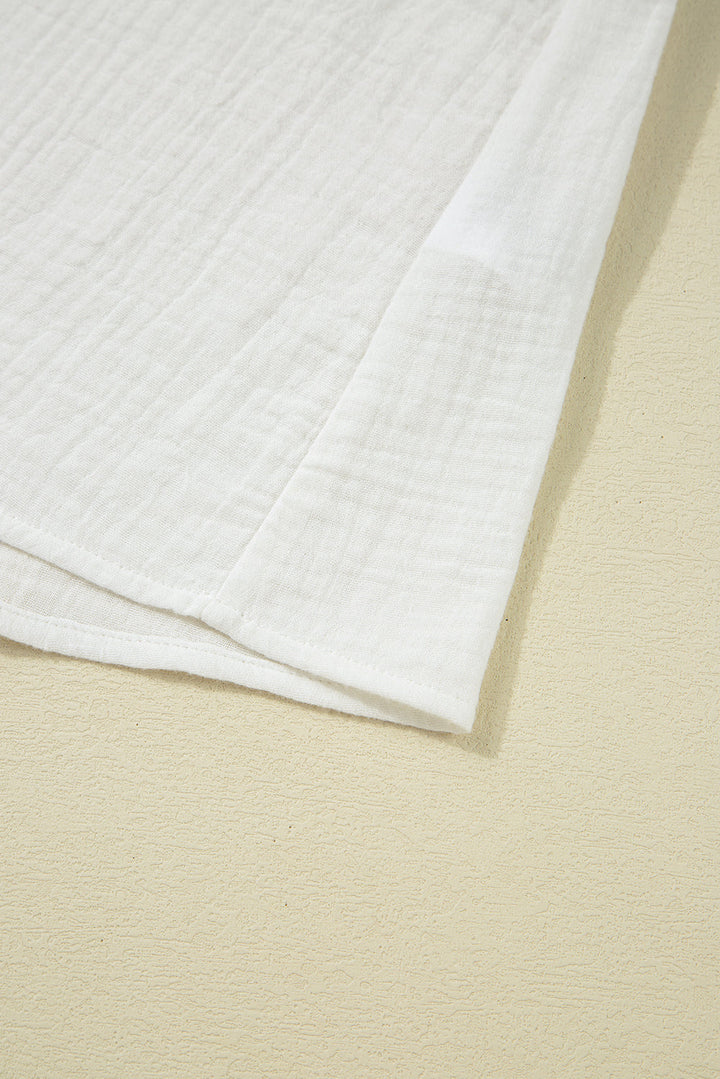 Cecelia Ruffled Flutter Sleeve Blouse