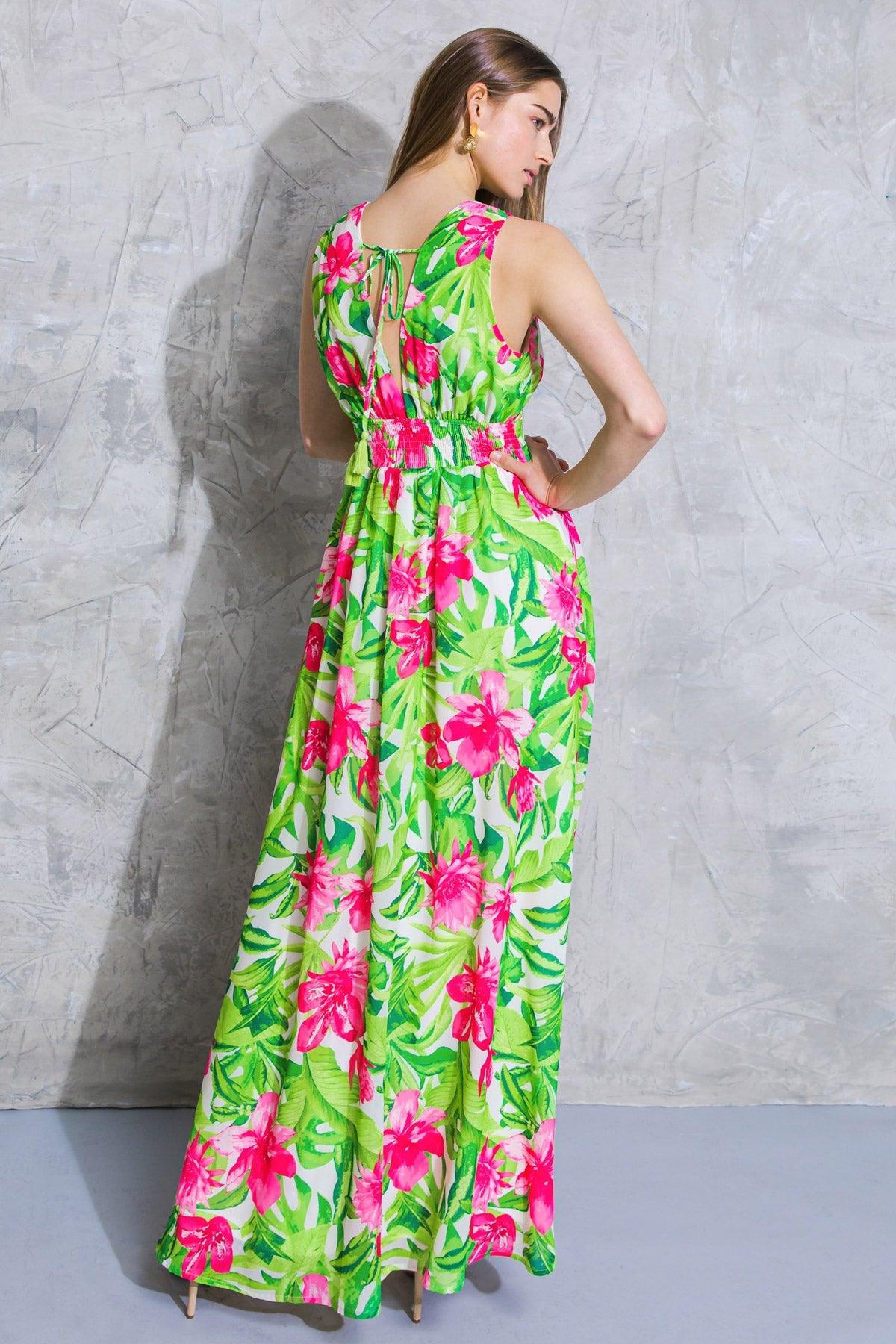 SPRING FAIR WOVEN MAXI DRESS