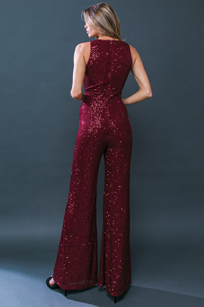 DIVINE WANDERINGS SEQUIN JUMPSUIT