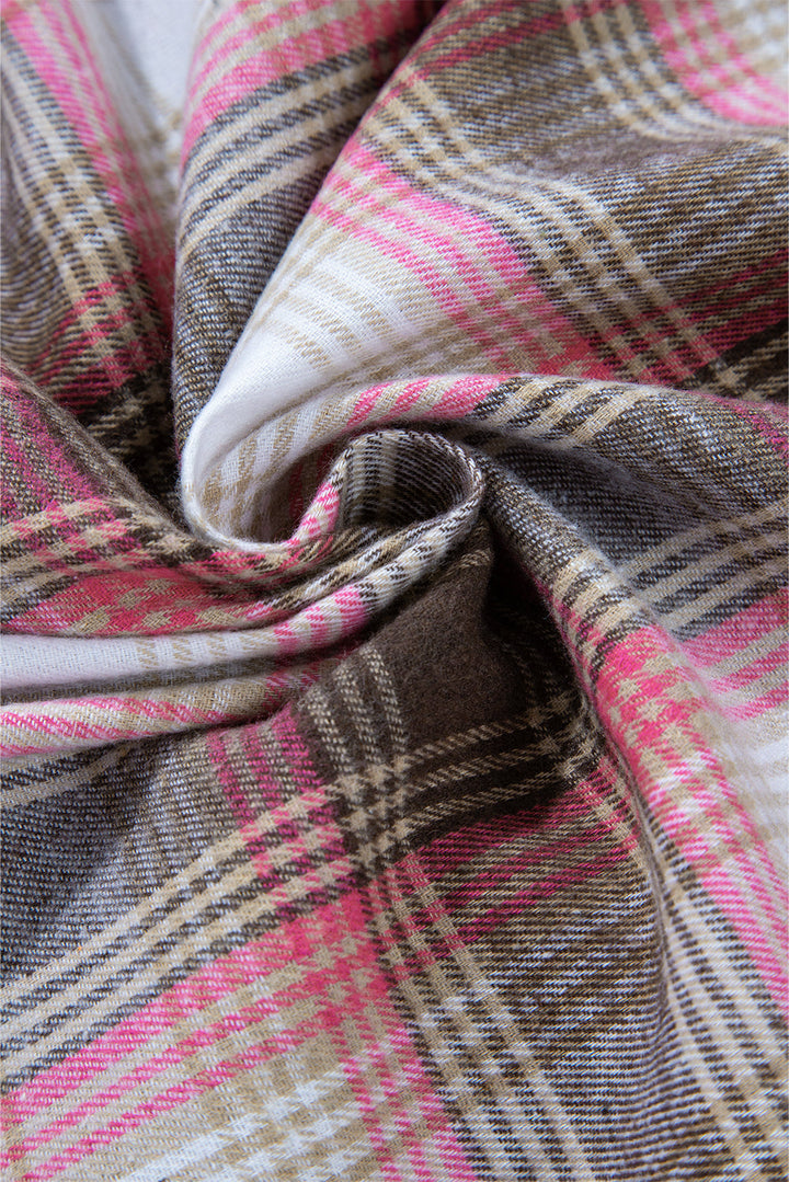 Harper Plaid Flap Up Shacket