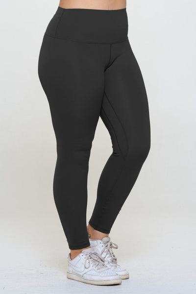 Yelete Full Size Fleece Lined High Waisted Leggings