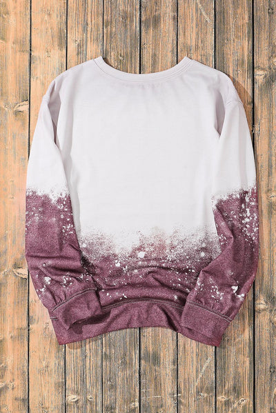 Tie Dye Gradient Pullover Sweatshirt