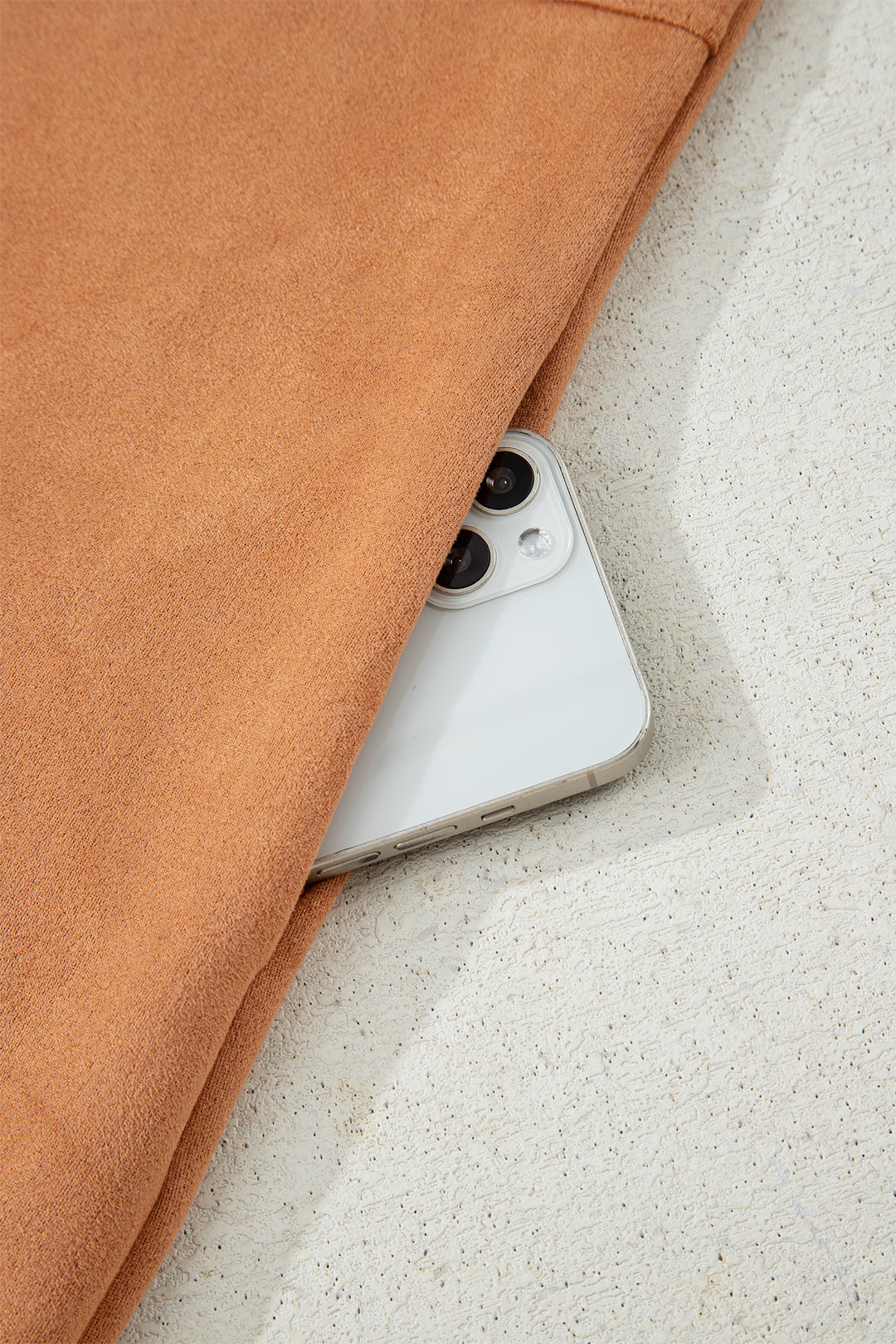 Thai Curry Collared V Neck Faux Suede Short Sleeve Shift Mini Dress