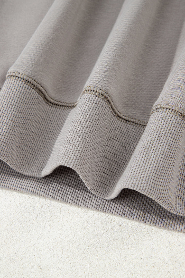 Parchment Aztec Embroidered Western V Neck Sweatshirt