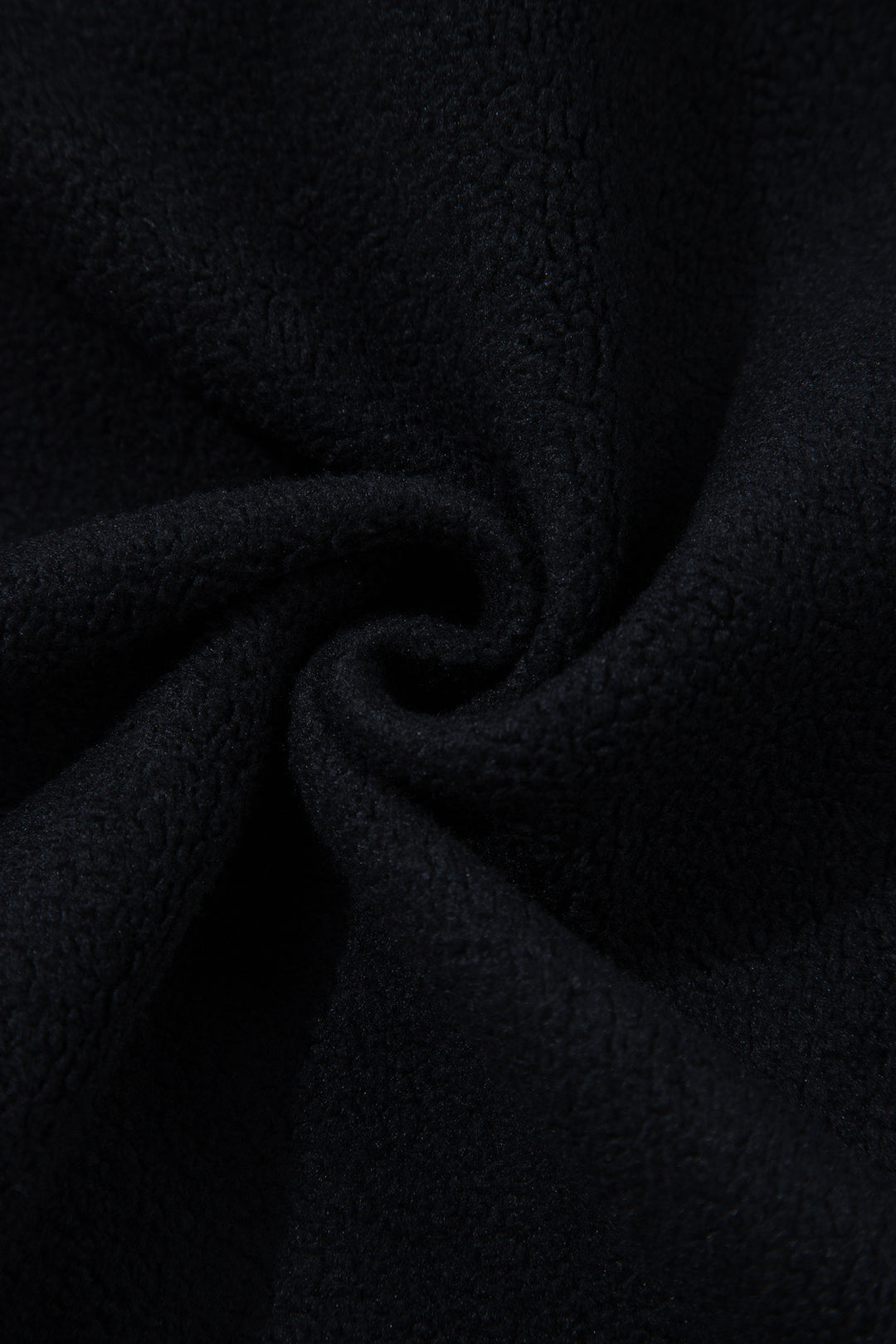 Black Oversize Drop Shoulder Reversible Mock Neck Sweatshirt