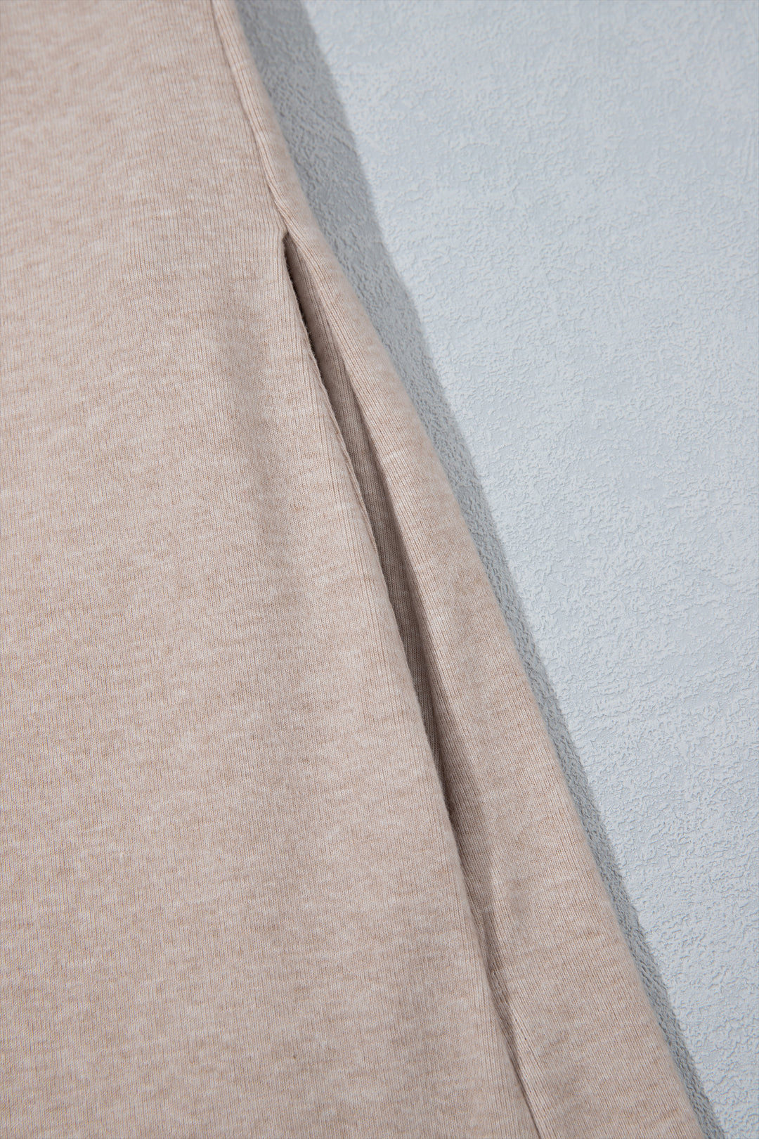 Parchment Solid Color Long Sleeve Casual Tunic Shift Cardigan