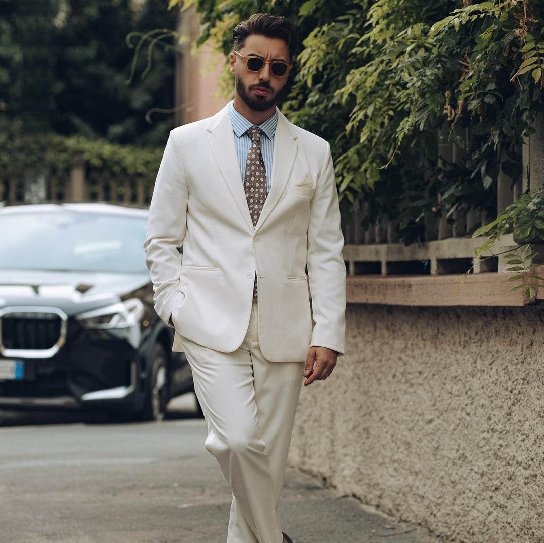 Antinori - Printed Silk Tie - Brown