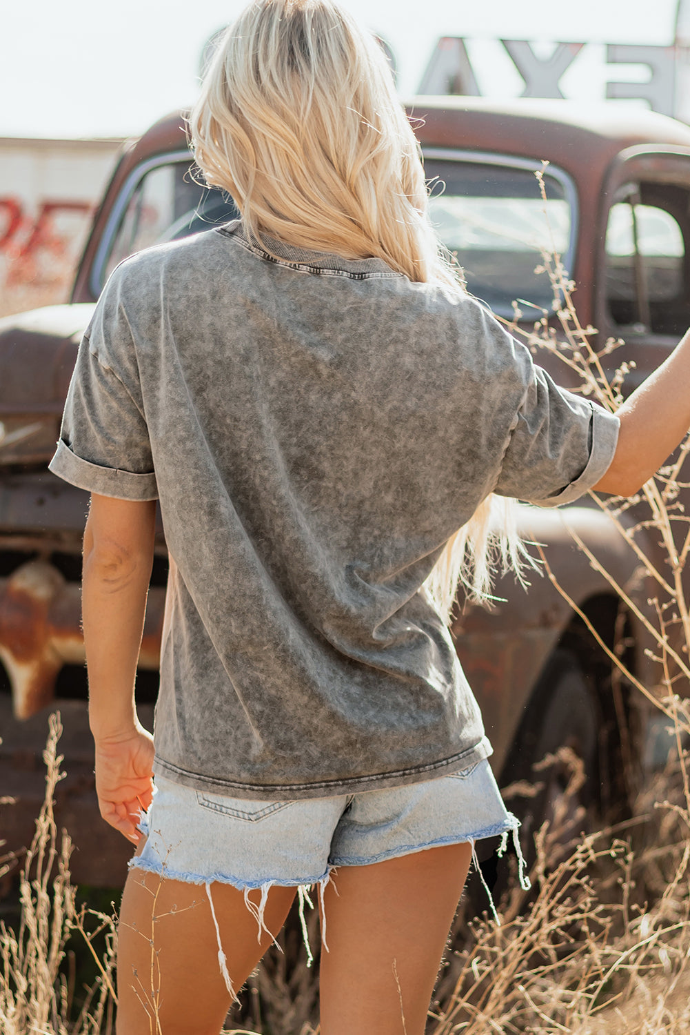 Western Steer Head Tie Dye Tee