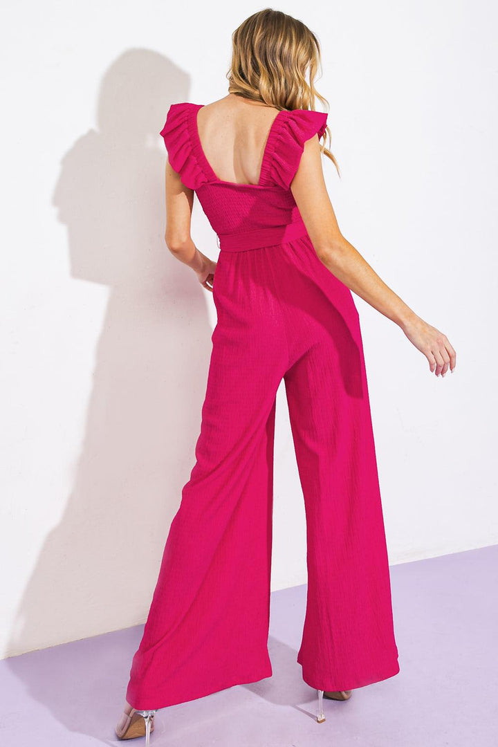 LOVEILEST STYLE WOVEN JUMPSUIT