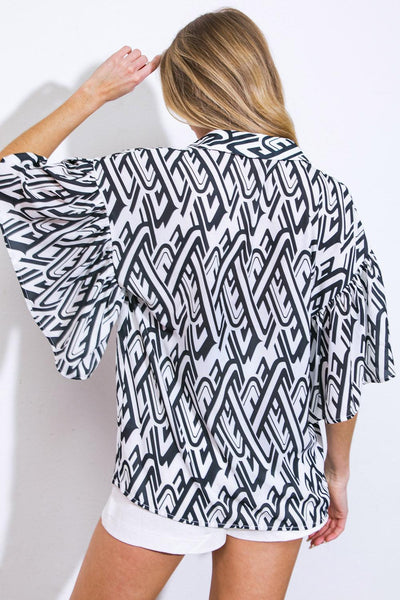 PRETTY ON POINT WOVEN TOP