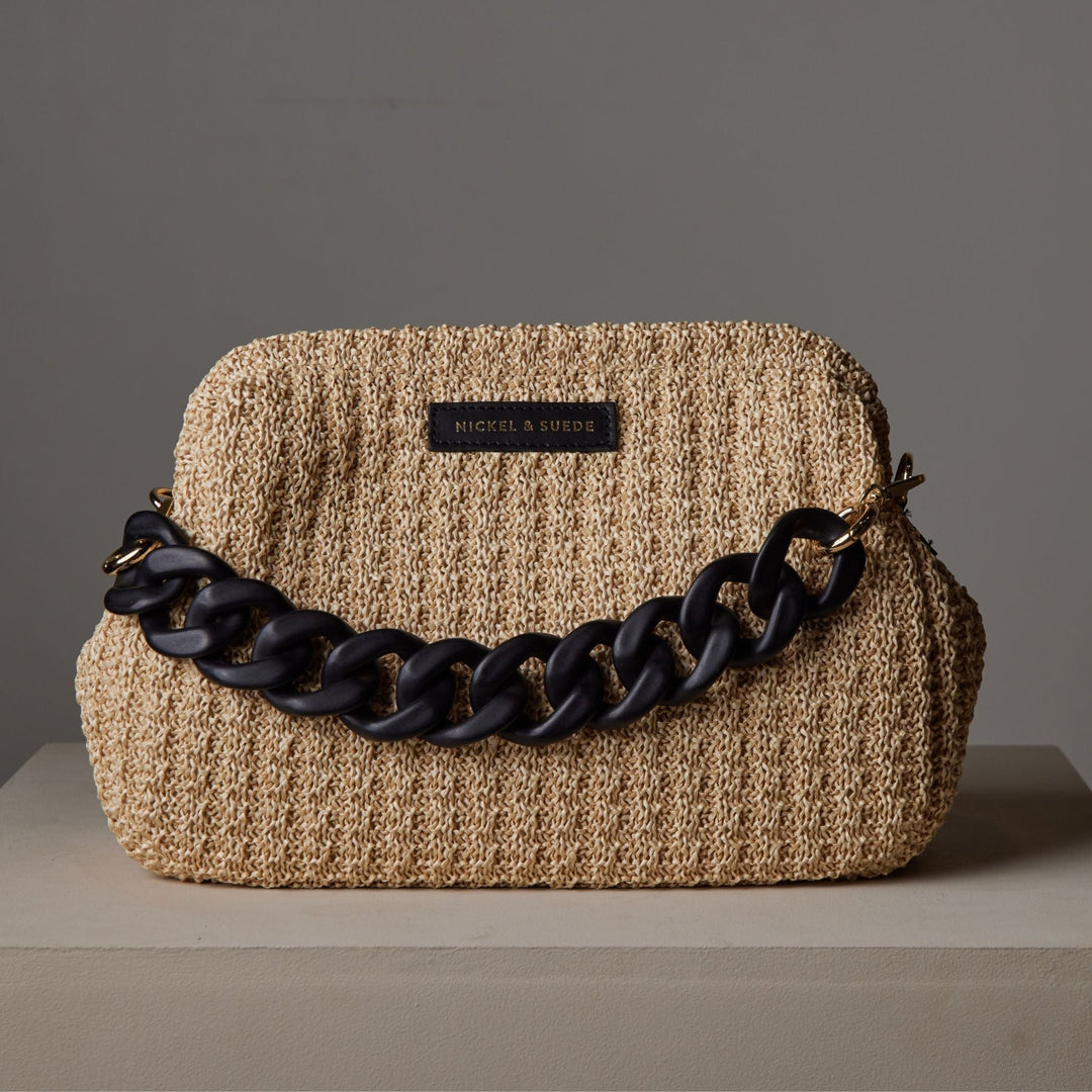 Black Acrylic Handbag Chain