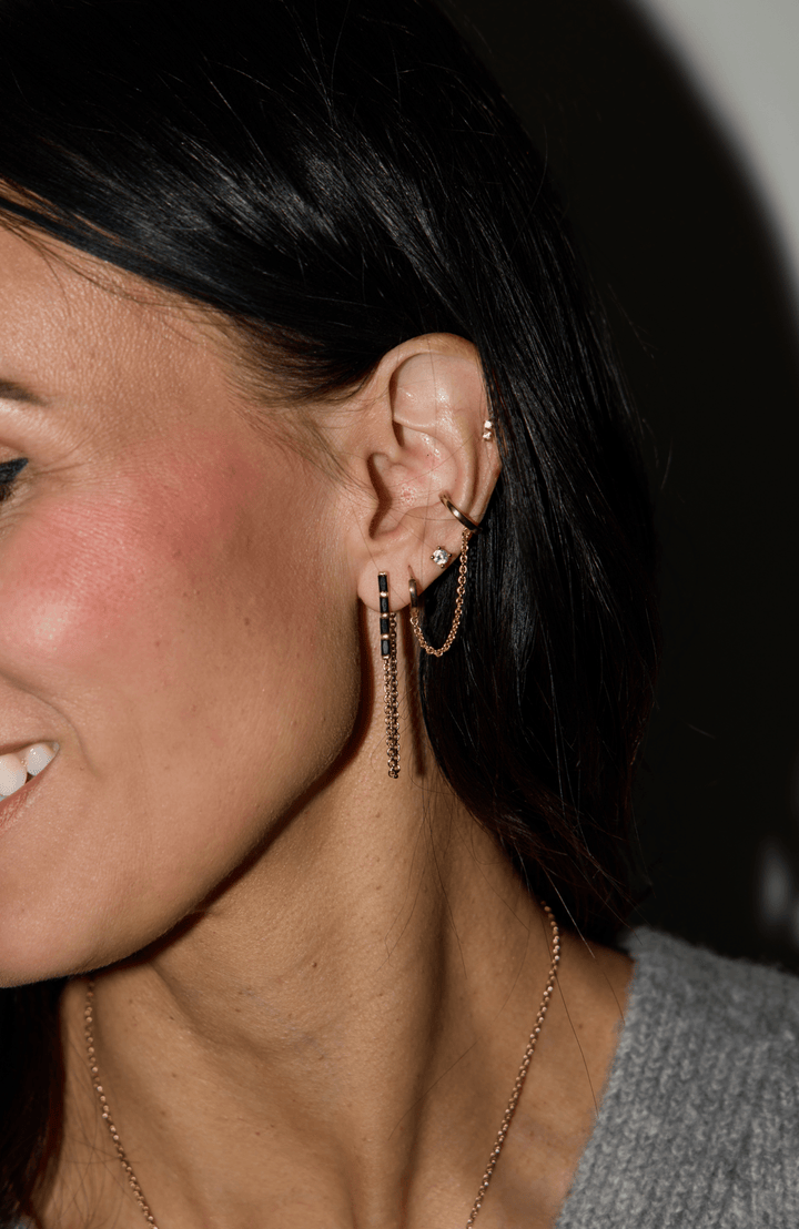 Black Lucia Statement Earrings