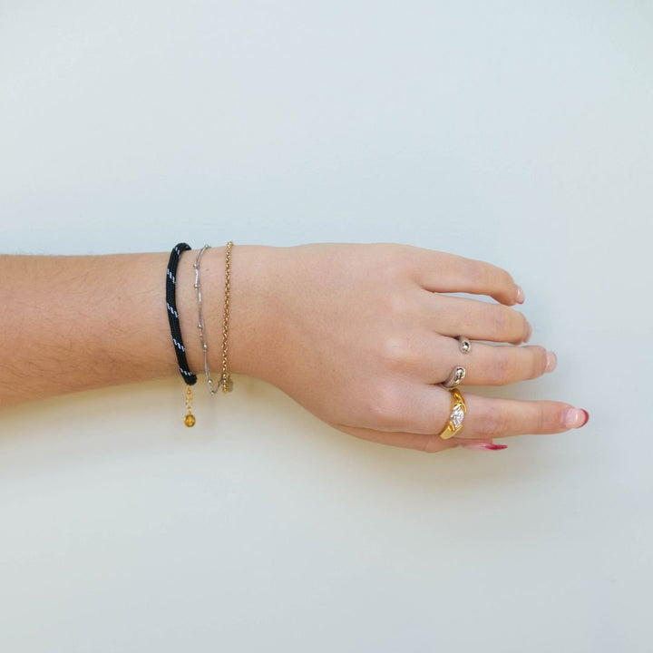 Black Minimalist Cord Bracelet