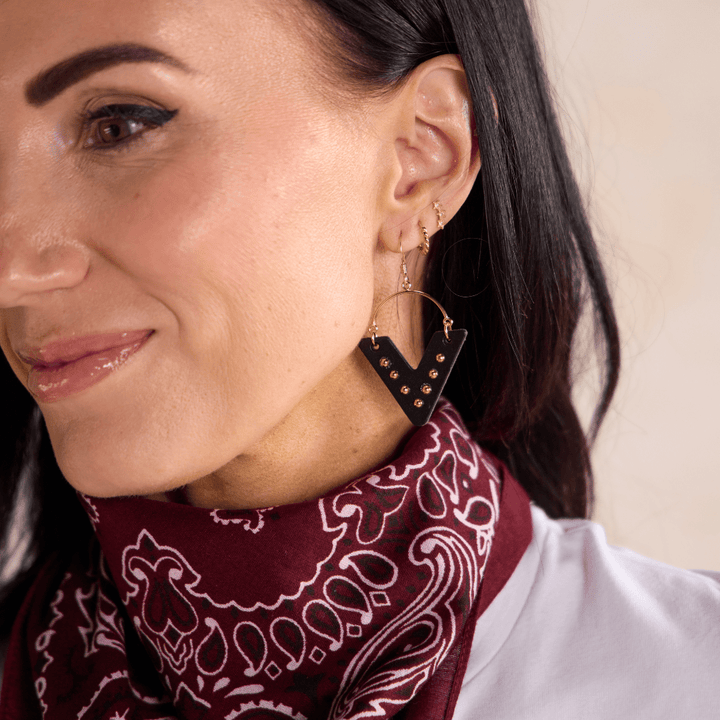 Black Studded Sutton