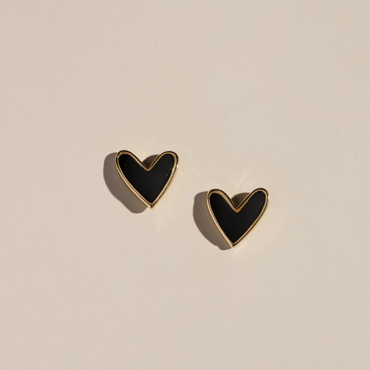 Black Sweetheart Studs
