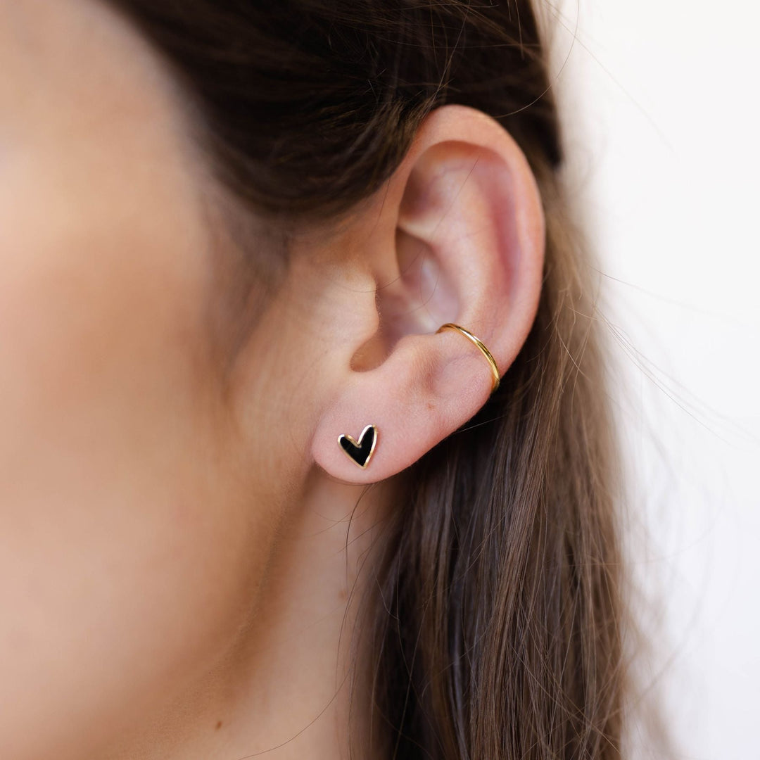 Black Sweetheart Studs