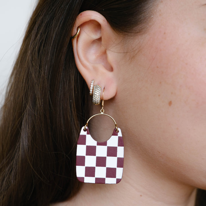 Burgundy Checkmate Charlies
