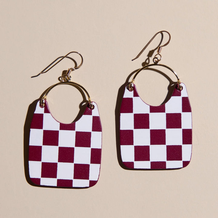 Burgundy Checkmate Charlies