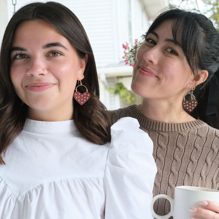 Burgundy Studded Harlow