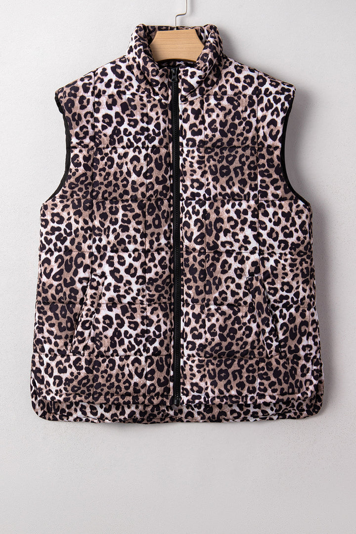 Aria Zipper Casual Puff Vest