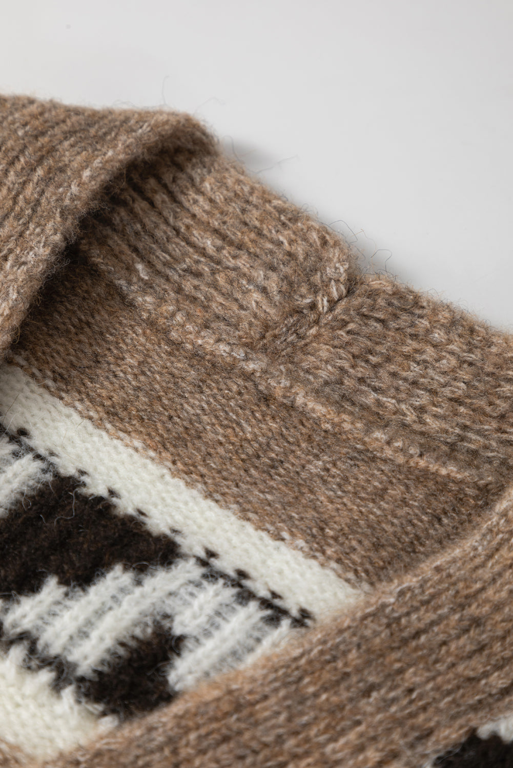 Adelynn Geometric Pattern Front Sweater