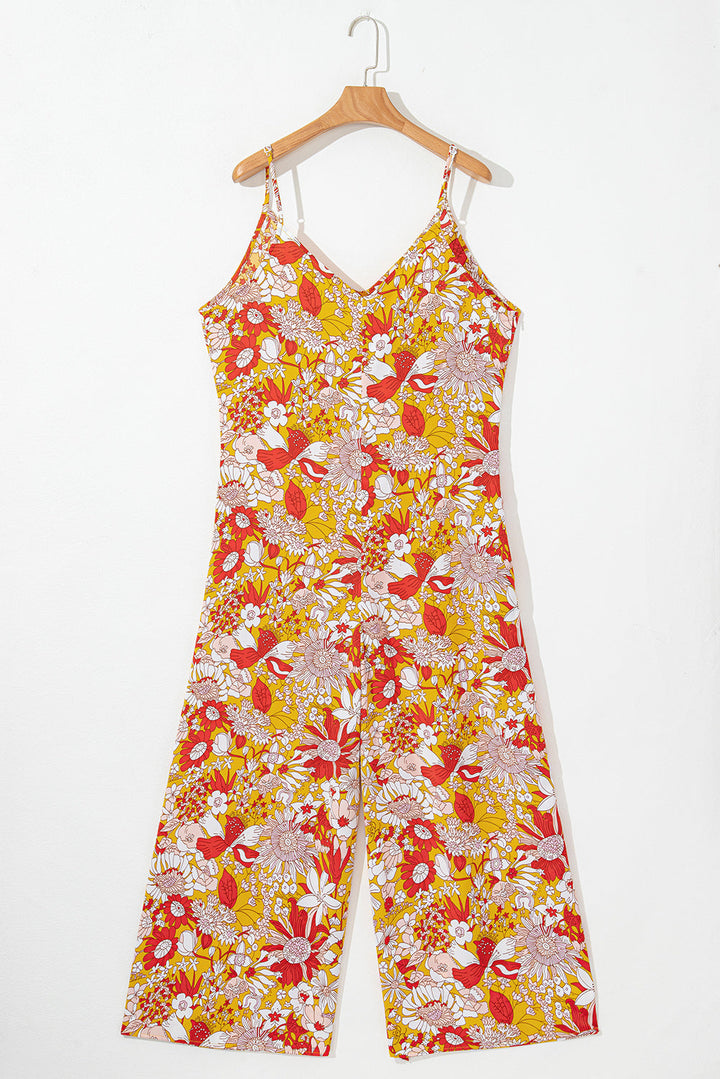 Navy Wide Leg Sleeveless Jumpsuit