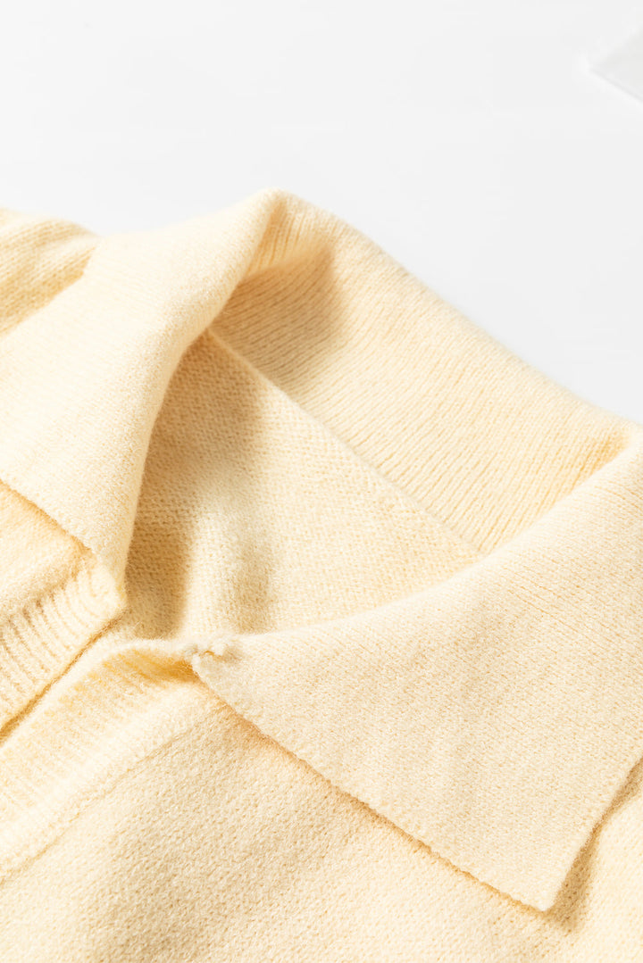 Briella Colorblock Stripe Collared Sweater