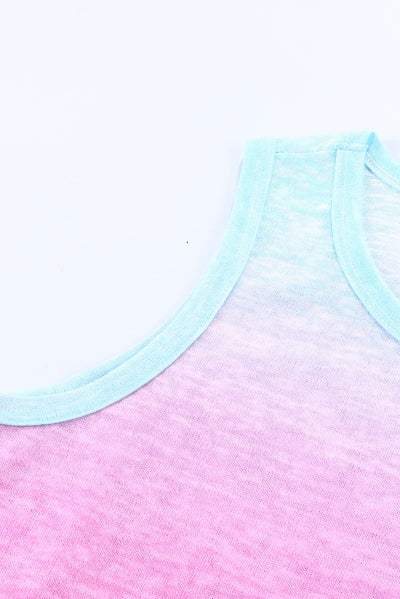 Multicolor Ombre Tank Top