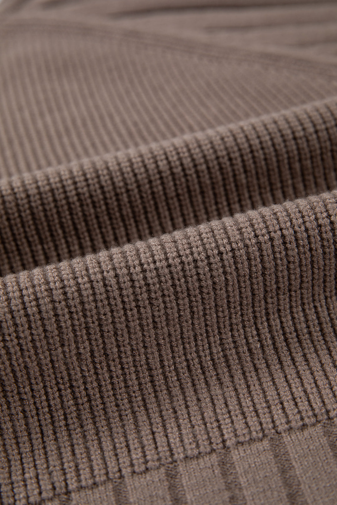 Goat Mixed Texture Knit Button V Neck Sweater Cardigan